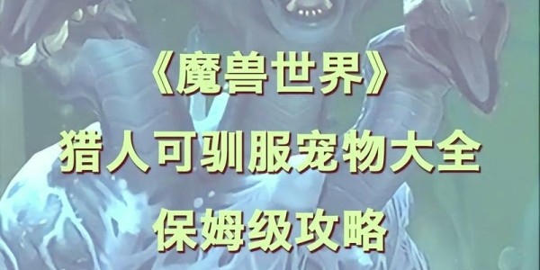 TBC 60级猎人必抓宝宝推荐指南